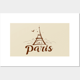 EIFFEL TOWER - STICKER - MINIMALIST Posters and Art